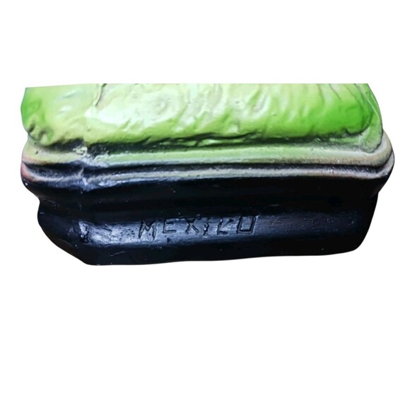 Vtg Sacred Heart Jesus Christ Chalkware Statue Figure Religious Catholic Mexico - Picture 6 of 7